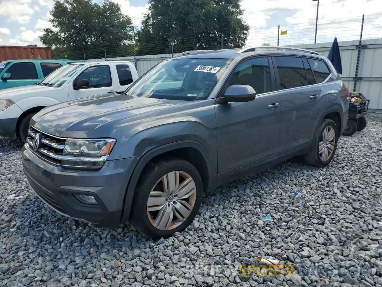 1 Photograph of a damaged car 1V2WR2CA0KC578356 VOLKSWAGEN ATLAS 2019