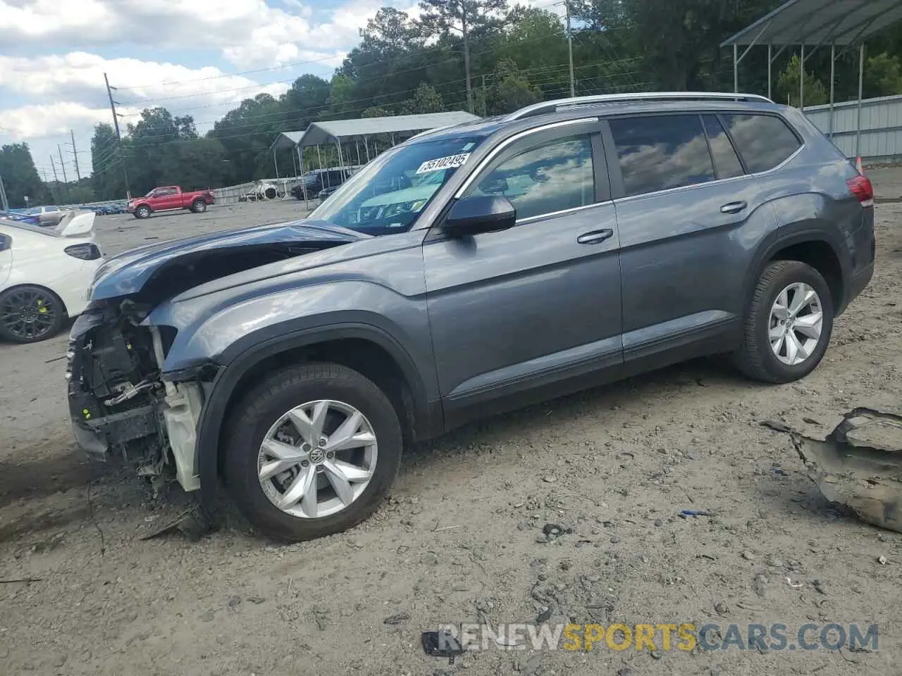 1 Photograph of a damaged car 1V2WR2CA4KC531413 VOLKSWAGEN ATLAS 2019