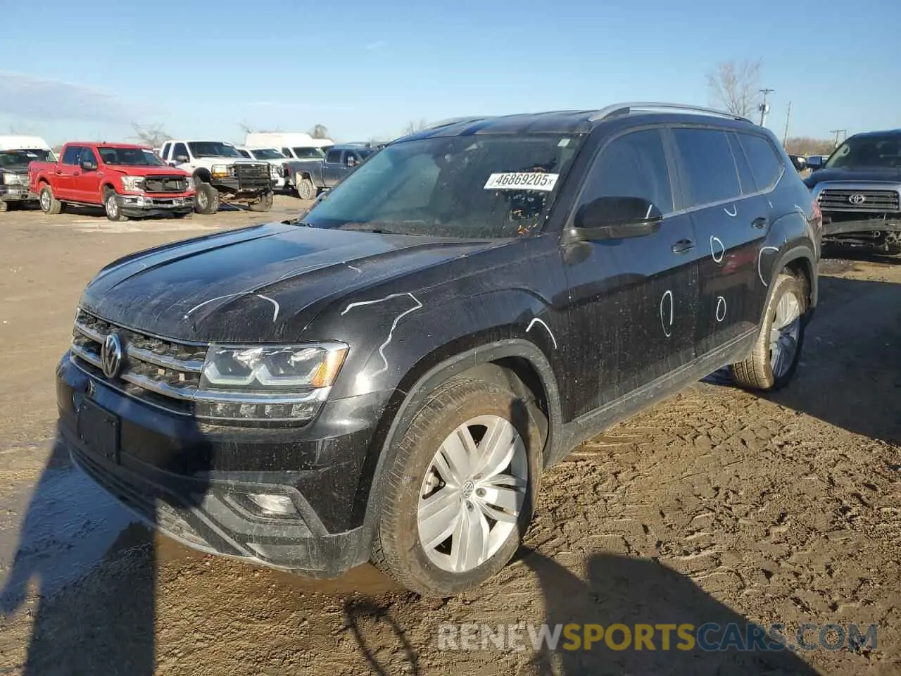 1 Photograph of a damaged car 1V2WR2CA4KC609916 VOLKSWAGEN ATLAS 2019