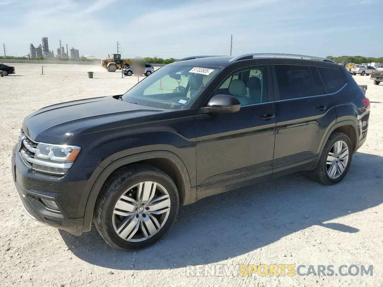 1 Photograph of a damaged car 1V2WR2CA7KC609182 VOLKSWAGEN ATLAS 2019