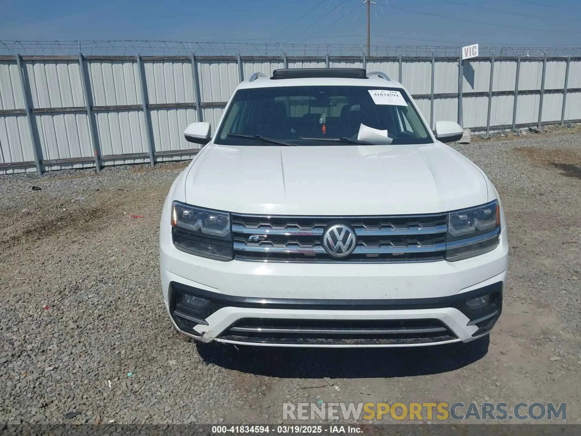12 Photograph of a damaged car 1V2YR2CA0KC582951 VOLKSWAGEN ATLAS 2019
