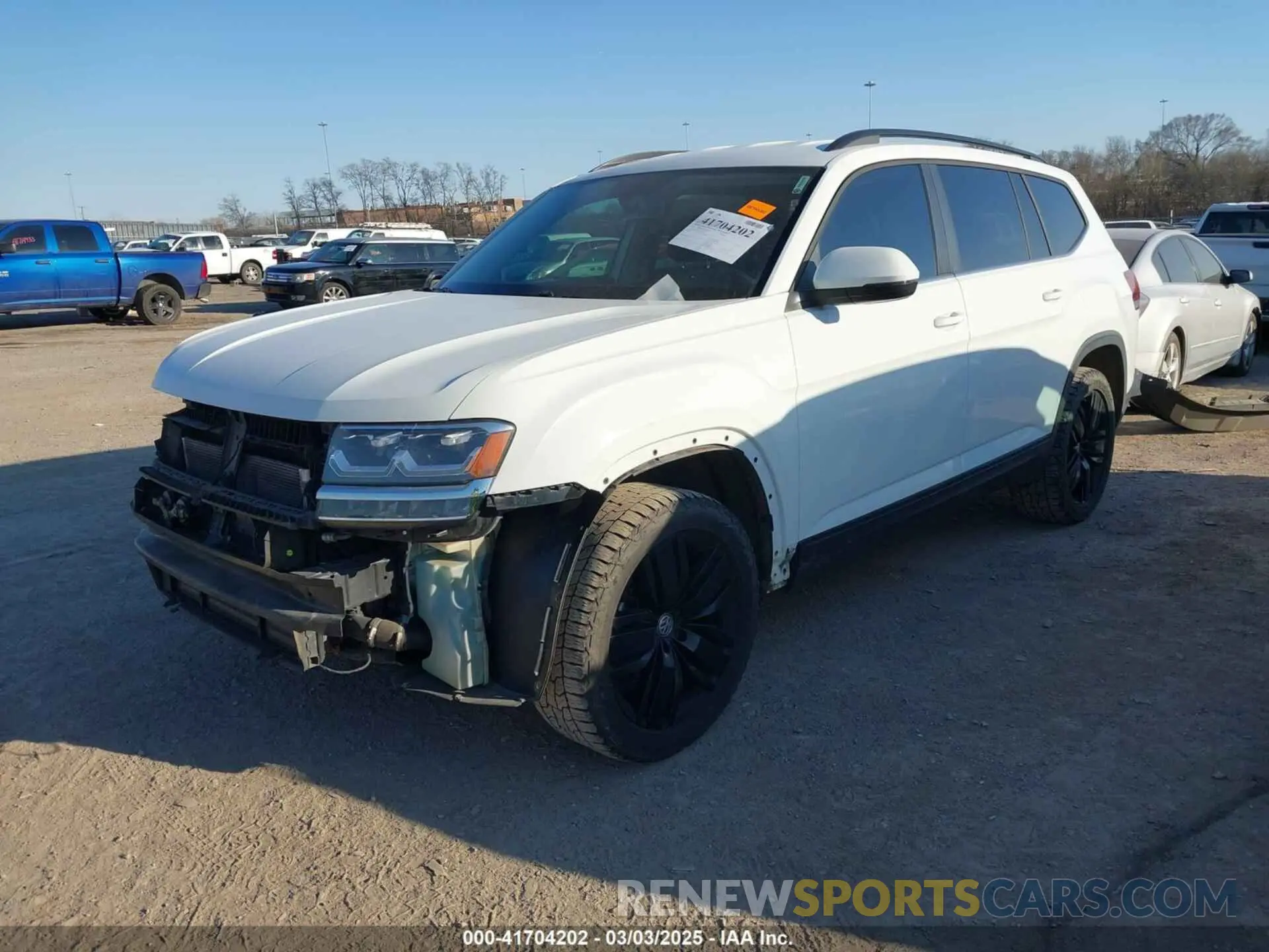 2 Photograph of a damaged car 1V2AP2CA4LC501538 VOLKSWAGEN ATLAS 2020