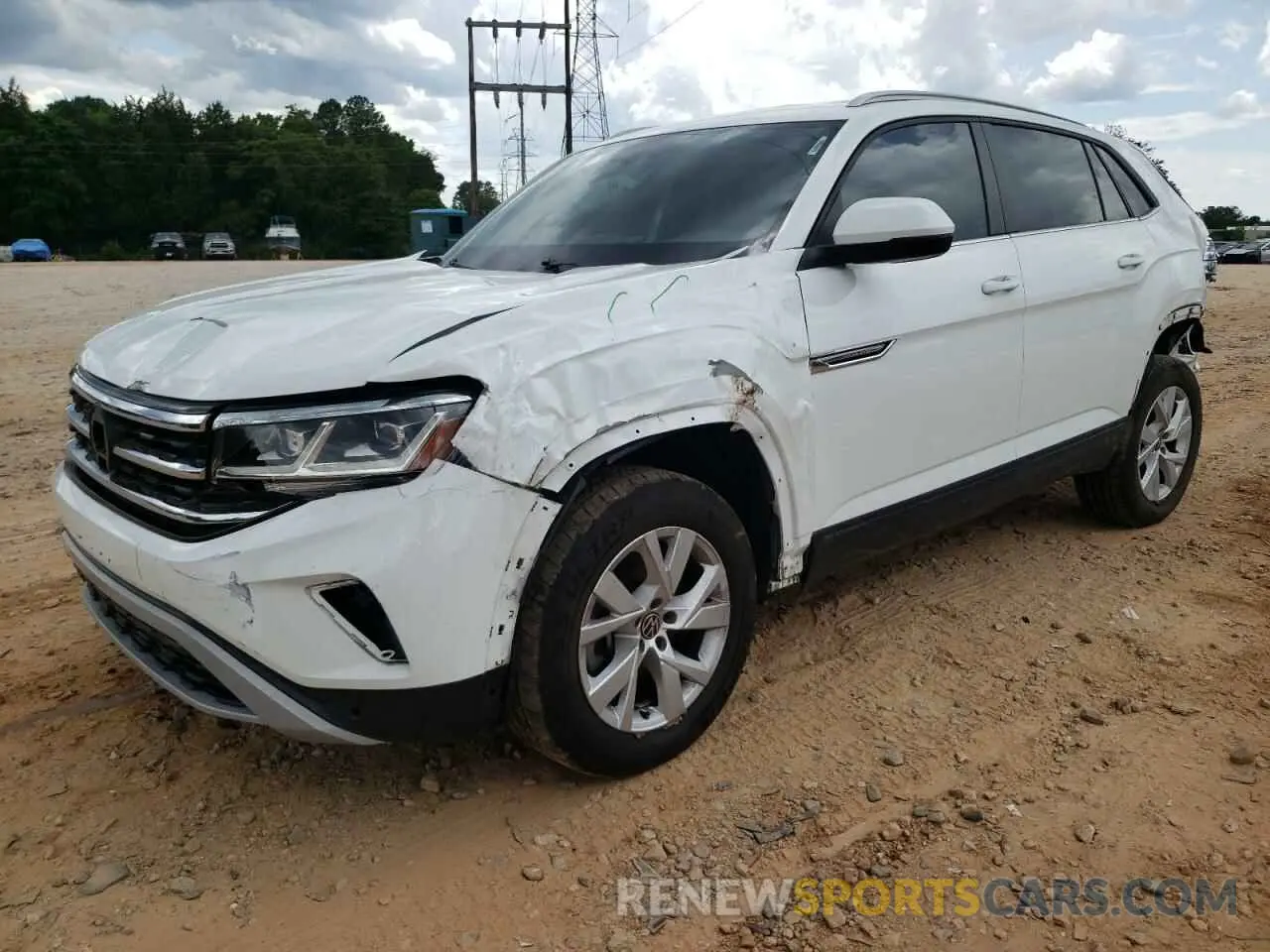 1 Photograph of a damaged car 1V2GC2CA1LC213854 VOLKSWAGEN ATLAS 2020