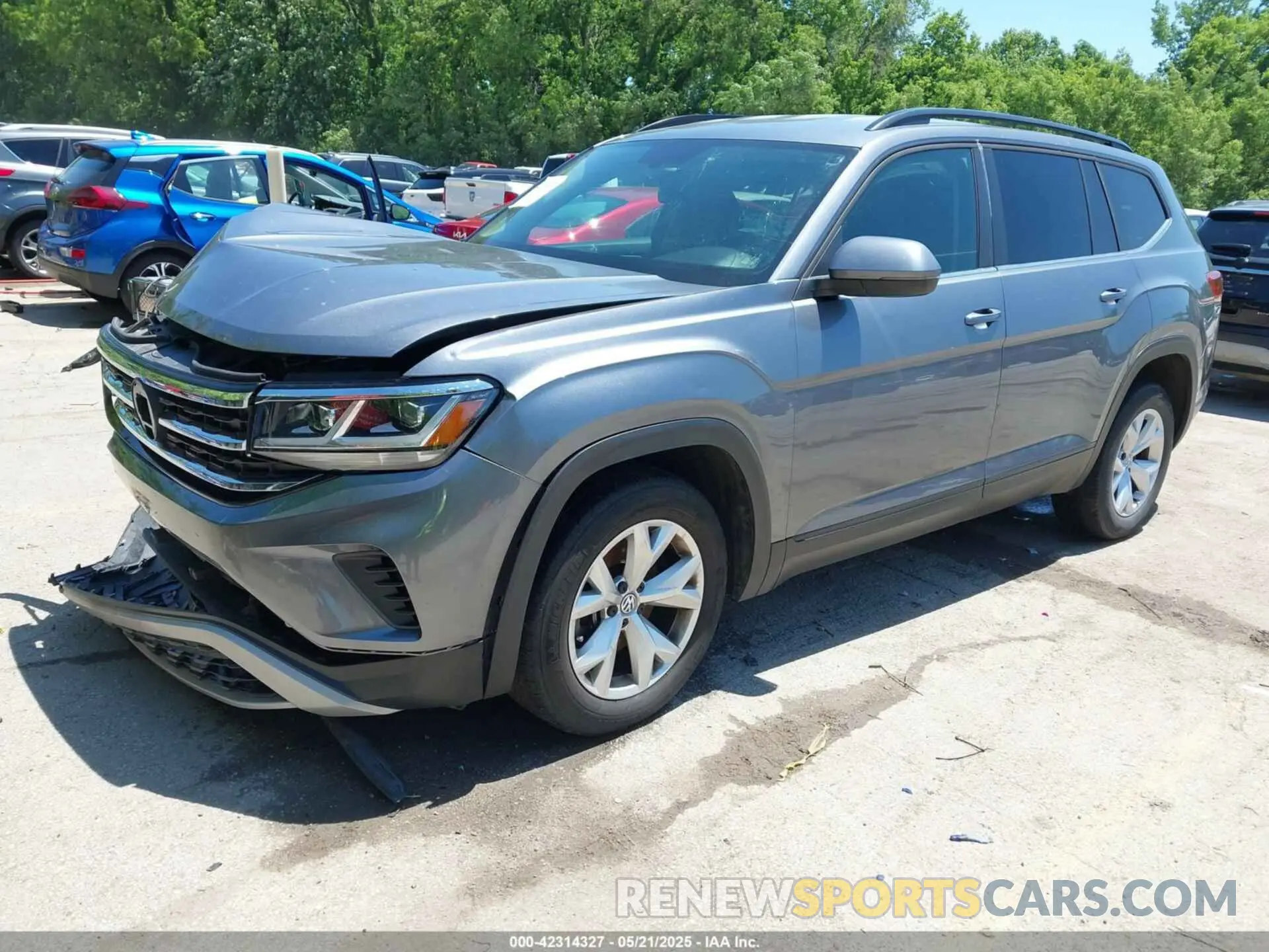2 Photograph of a damaged car 1V2AP2CA6MC522456 VOLKSWAGEN ATLAS 2021