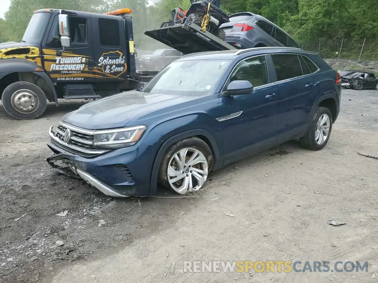 1 Photograph of a damaged car 1V2BC2CA7MC206919 VOLKSWAGEN ATLAS 2021