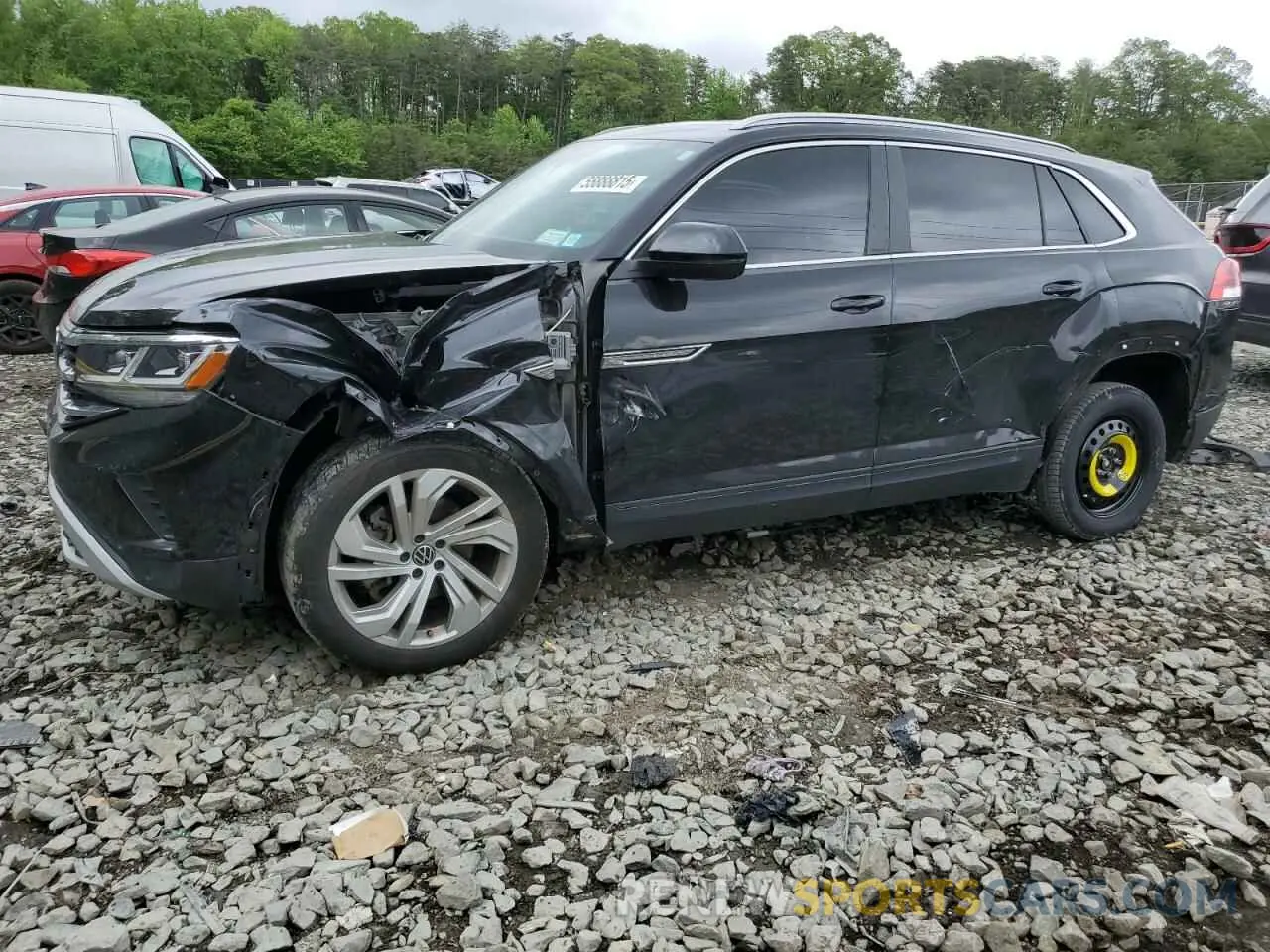 1 Photograph of a damaged car 1V2BE2CA7MC213069 VOLKSWAGEN ATLAS 2021