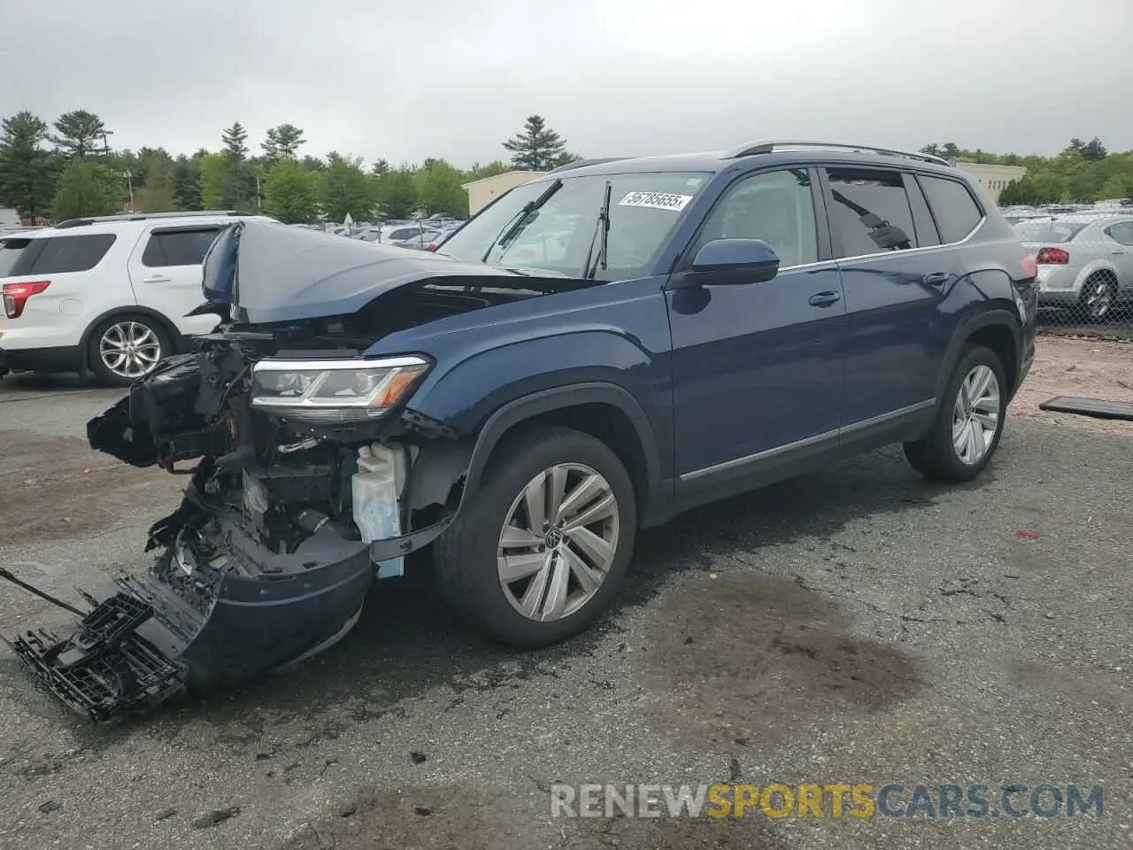 1 Photograph of a damaged car 1V2BP2CAXMC566223 VOLKSWAGEN ATLAS 2021