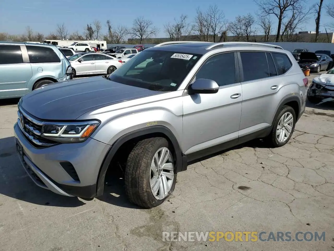 1 Photograph of a damaged car 1V2BR2CA8MC501462 VOLKSWAGEN ATLAS 2021