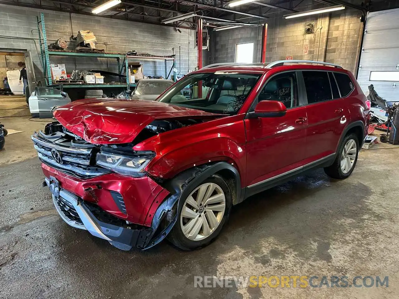 2 Photograph of a damaged car 1V2BR2CAXMC563719 VOLKSWAGEN ATLAS 2021
