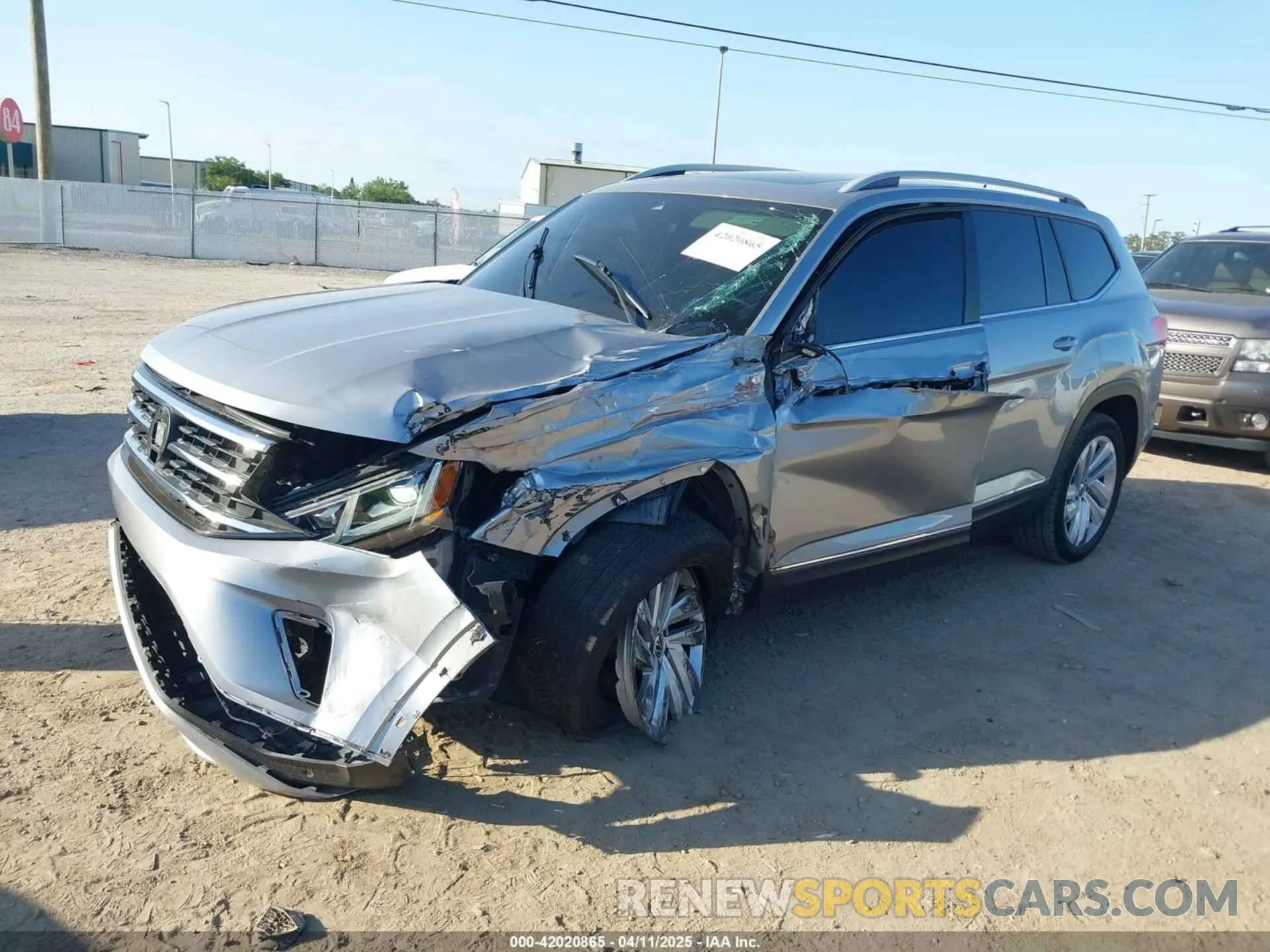 2 Photograph of a damaged car 1V2ER2CA4MC503786 VOLKSWAGEN ATLAS 2021