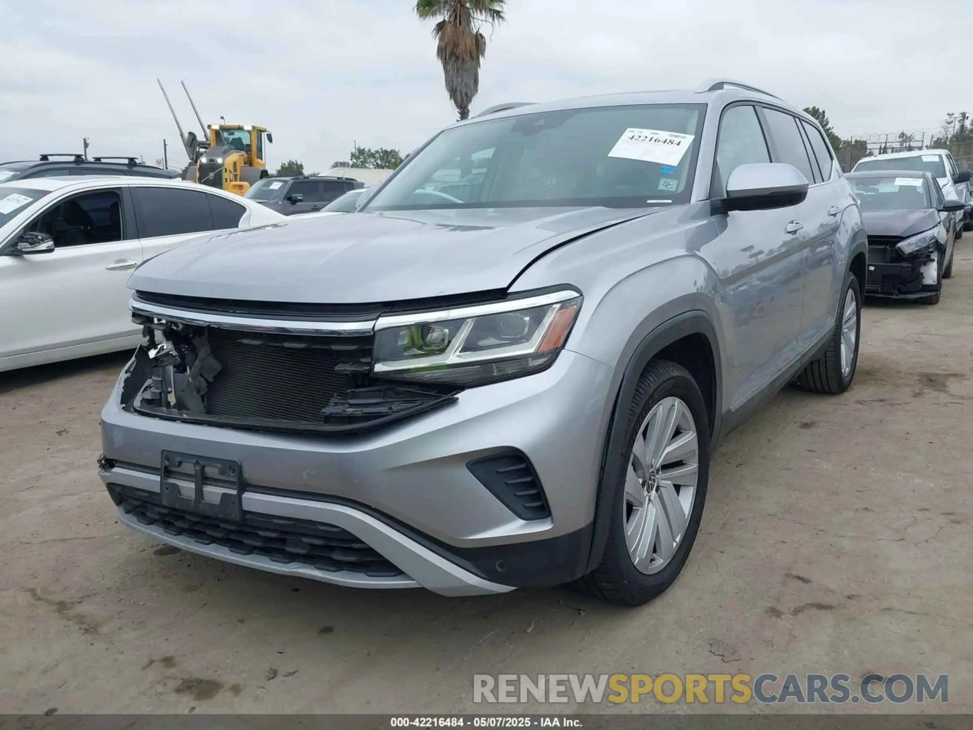 2 Photograph of a damaged car 1V2ER2CA9MC502102 VOLKSWAGEN ATLAS 2021