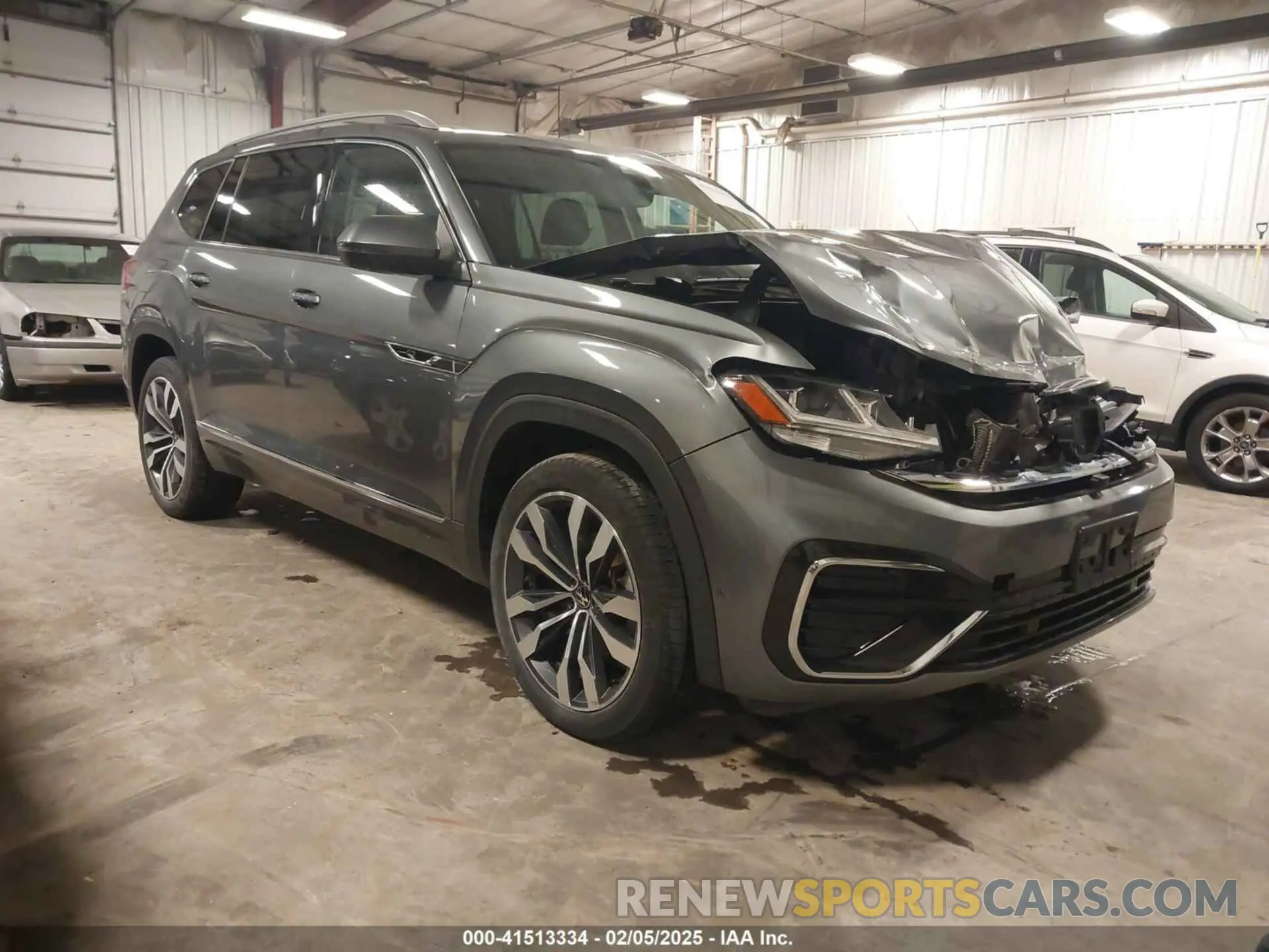1 Photograph of a damaged car 1V2FR2CA1MC589014 VOLKSWAGEN ATLAS 2021
