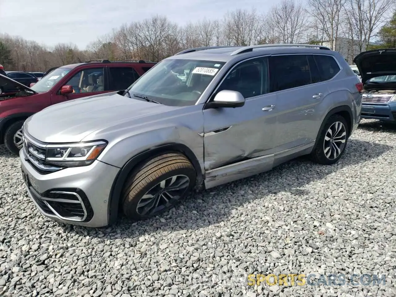 1 Photograph of a damaged car 1V2FR2CA6MC606860 VOLKSWAGEN ATLAS 2021