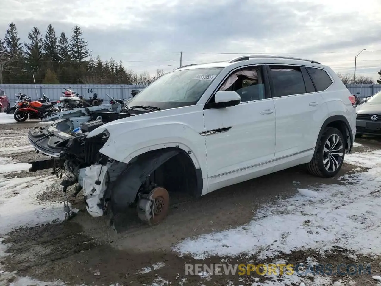 1 Photograph of a damaged car 1V2FR2CA8MC561355 VOLKSWAGEN ATLAS 2021