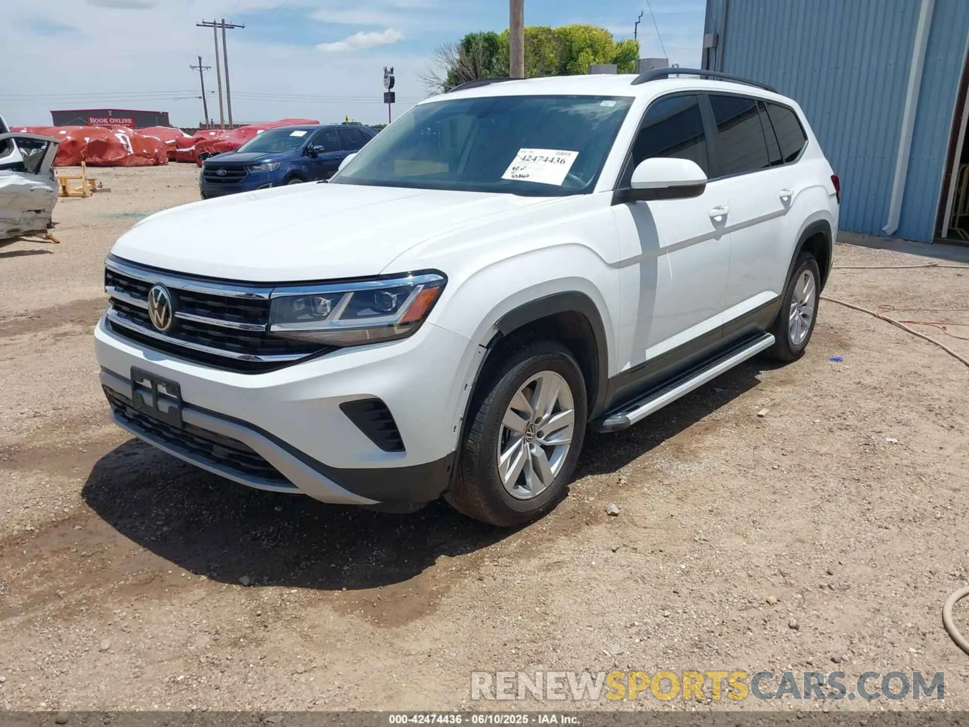 2 Photograph of a damaged car 1V2GP2CA4MC606558 VOLKSWAGEN ATLAS 2021