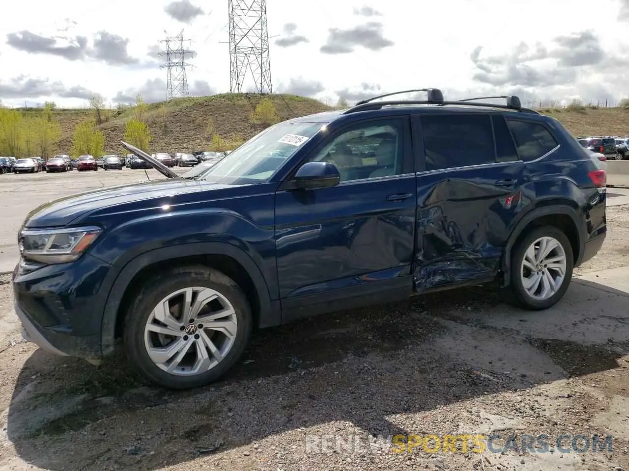1 Photograph of a damaged car 1V2HP2CA8MC529312 VOLKSWAGEN ATLAS 2021