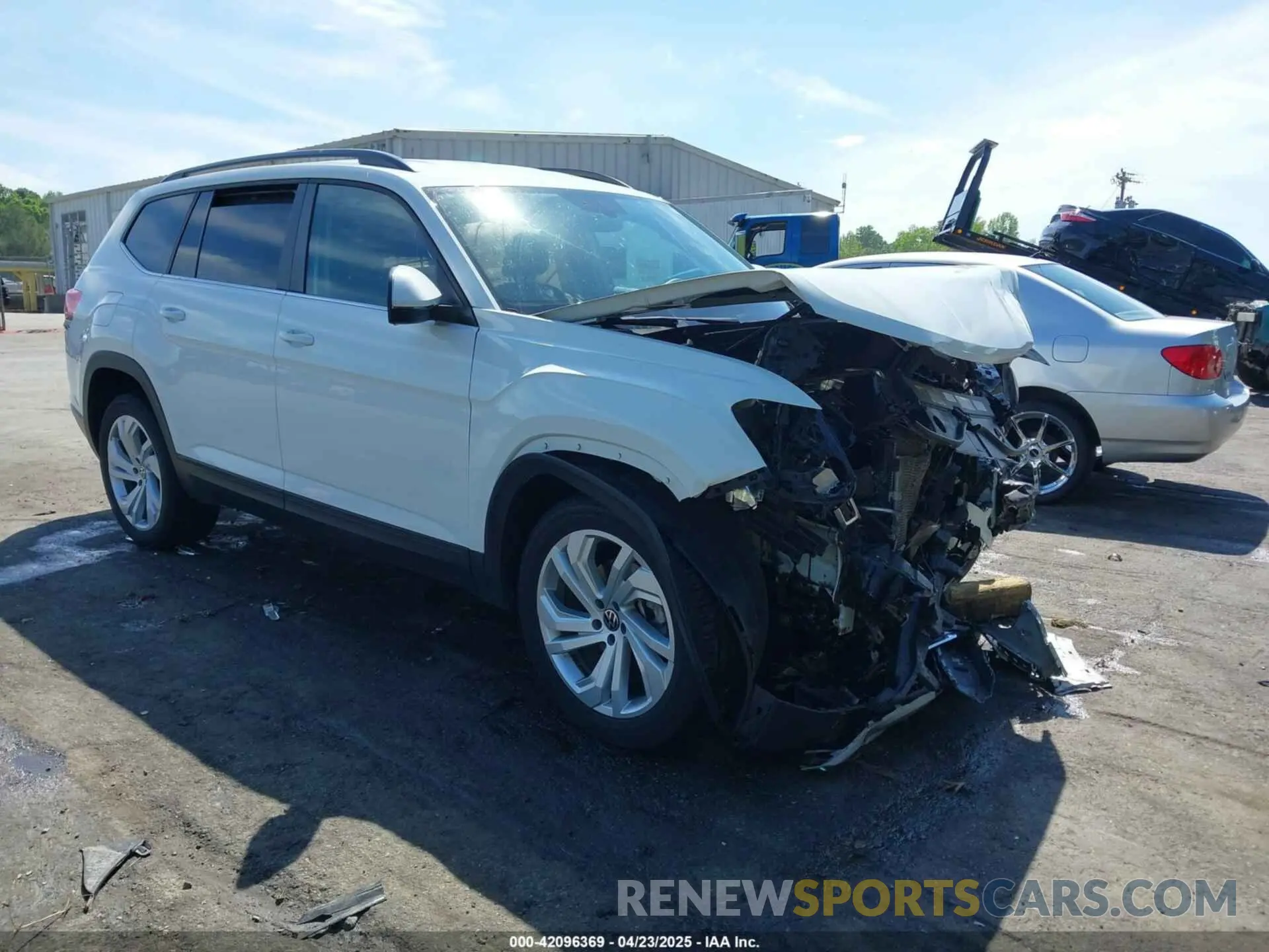 1 Photograph of a damaged car 1V2HR2CA1MC551176 VOLKSWAGEN ATLAS 2021