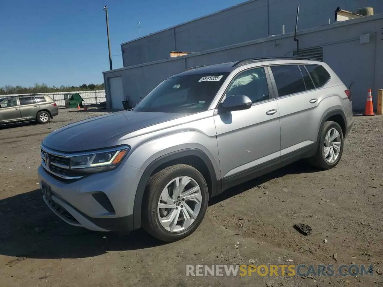 1 Photograph of a damaged car 1V2HR2CA1MC607827 VOLKSWAGEN ATLAS 2021