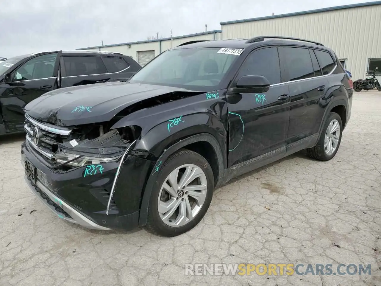 1 Photograph of a damaged car 1V2HR2CA3MC506689 VOLKSWAGEN ATLAS 2021