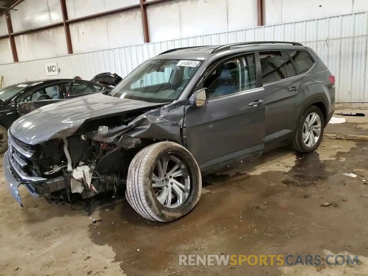 1 Photograph of a damaged car 1V2HR2CA3MC552023 VOLKSWAGEN ATLAS 2021