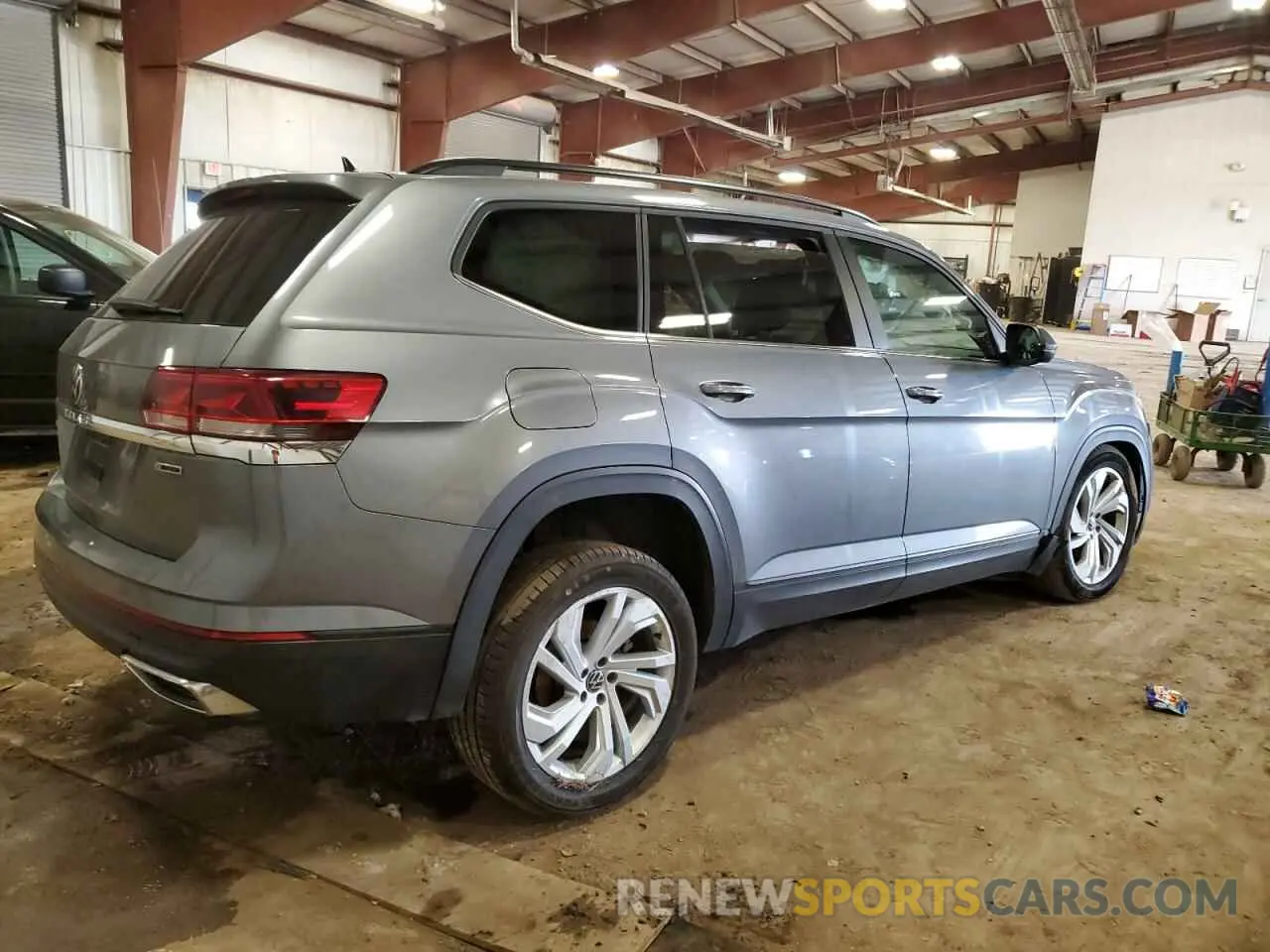 3 Photograph of a damaged car 1V2HR2CA3MC552023 VOLKSWAGEN ATLAS 2021