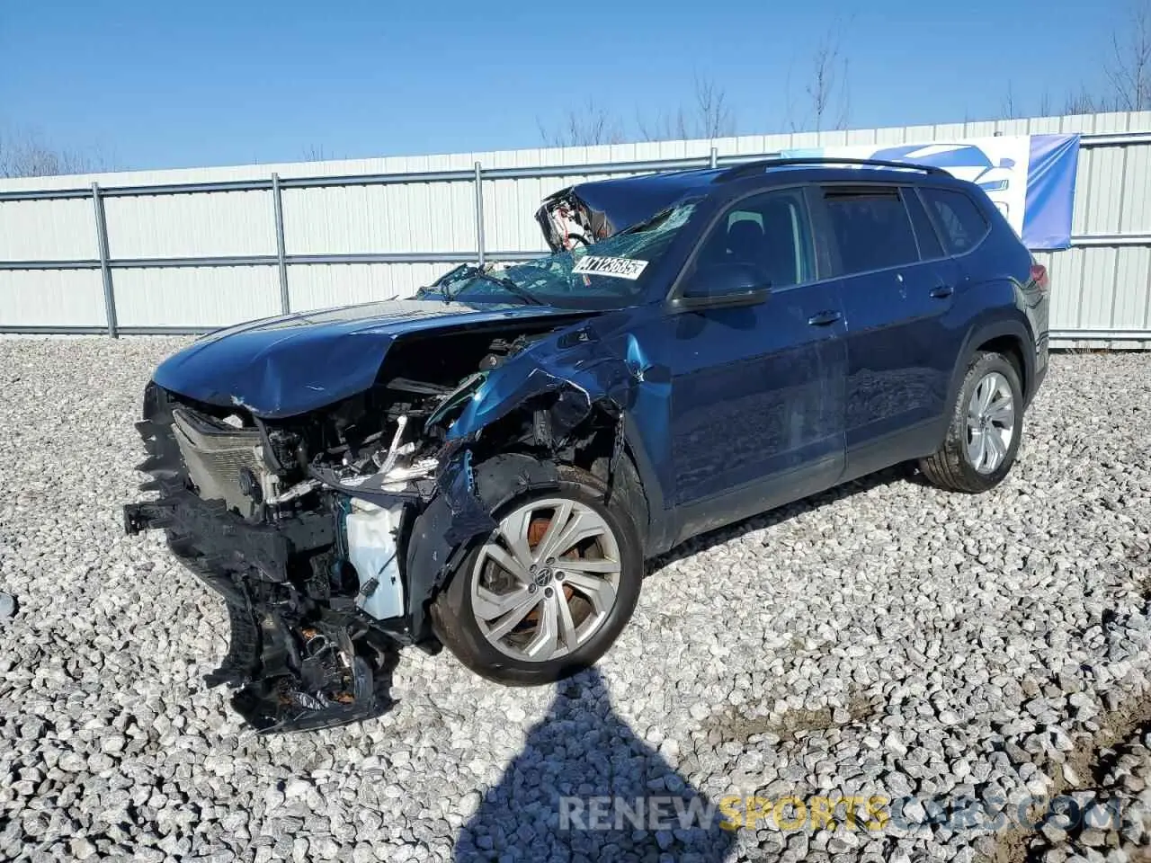 1 Photograph of a damaged car 1V2HR2CA4MC538972 VOLKSWAGEN ATLAS 2021