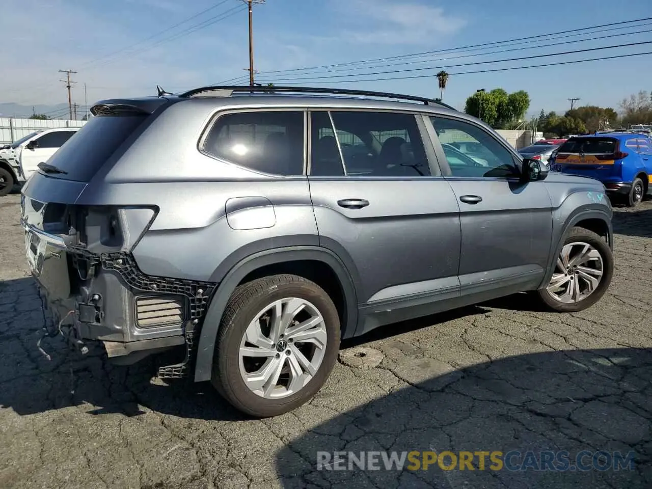 3 Photograph of a damaged car 1V2HR2CA4MC580994 VOLKSWAGEN ATLAS 2021