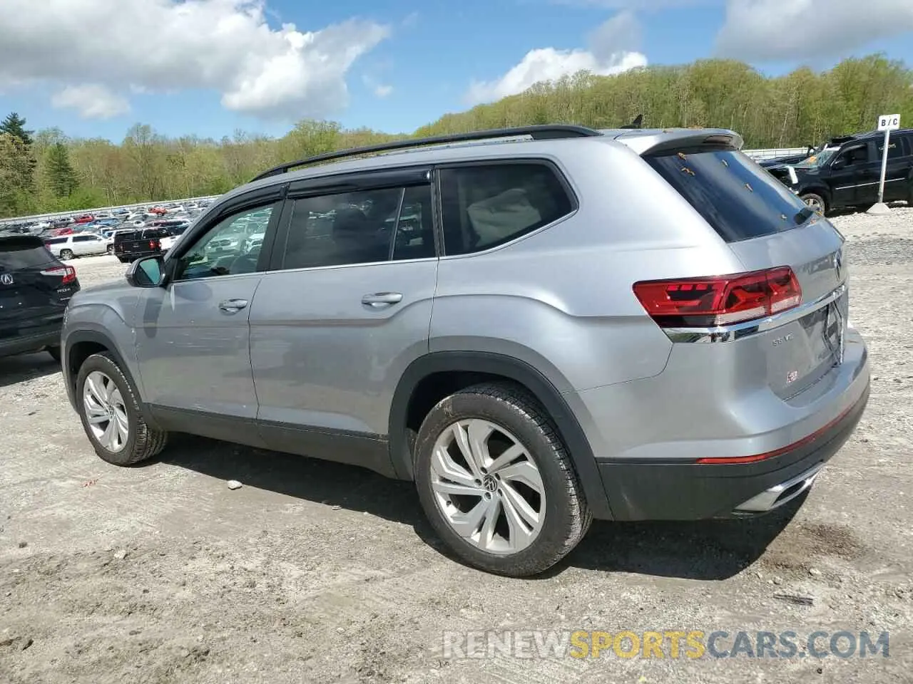 2 Photograph of a damaged car 1V2HR2CA6MC578695 VOLKSWAGEN ATLAS 2021