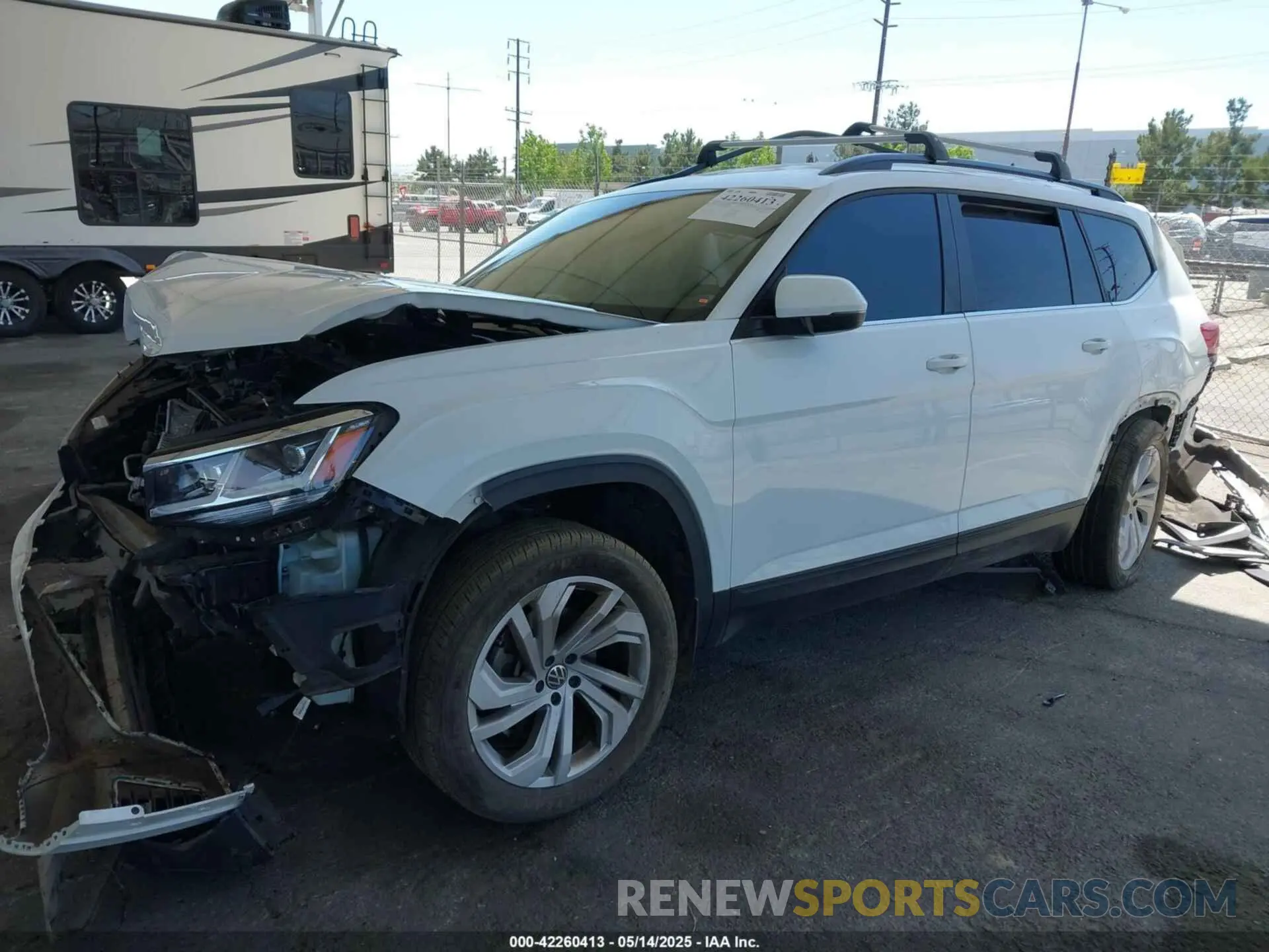 2 Photograph of a damaged car 1V2HR2CA8MC514027 VOLKSWAGEN ATLAS 2021