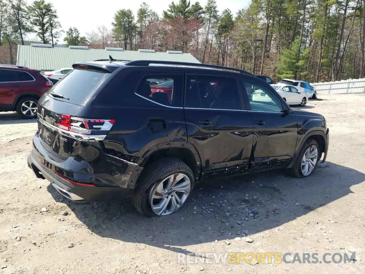 3 Photograph of a damaged car 1V2HR2CA9MC563706 VOLKSWAGEN ATLAS 2021