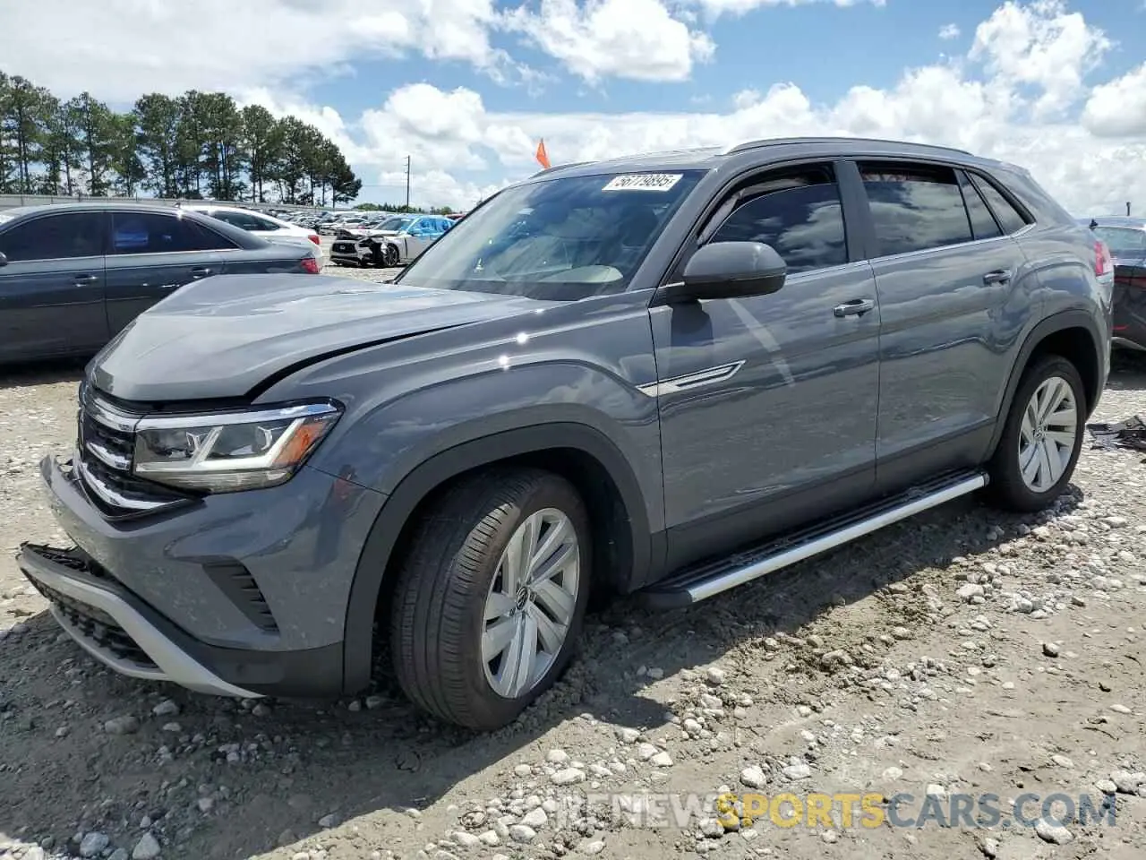 1 Photograph of a damaged car 1V2JC2CA6MC227031 VOLKSWAGEN ATLAS 2021