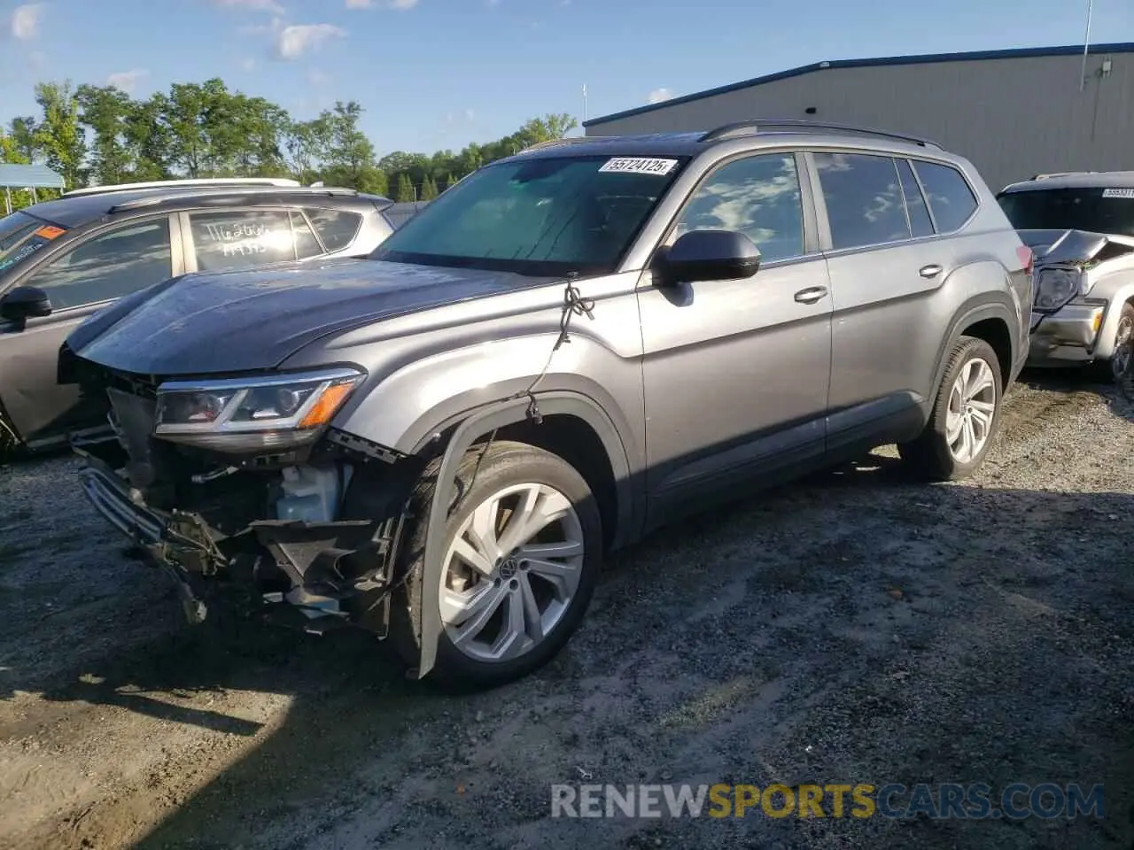 1 Photograph of a damaged car 1V2JP2CA2MC559861 VOLKSWAGEN ATLAS 2021