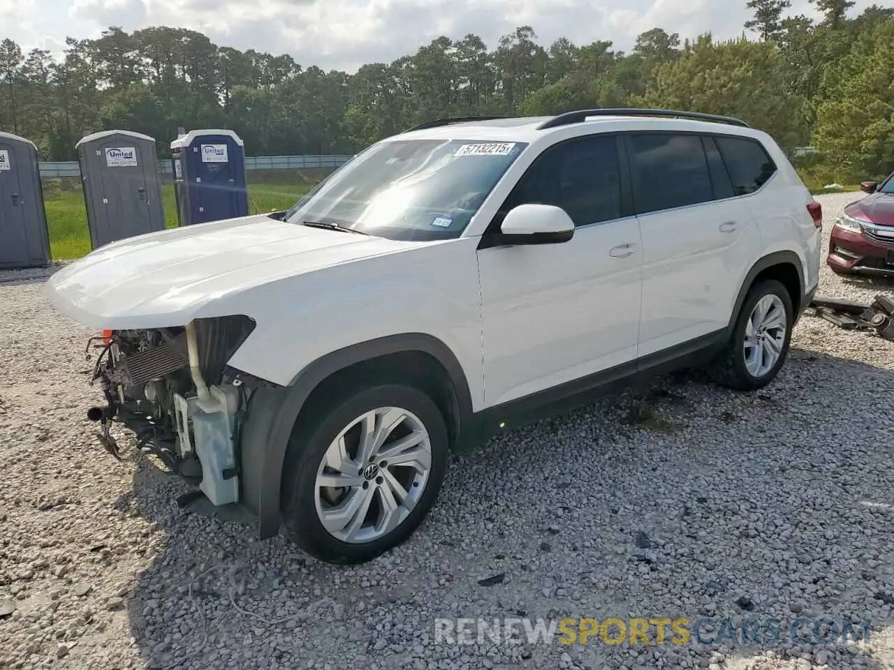 1 Photograph of a damaged car 1V2JP2CA9MC545925 VOLKSWAGEN ATLAS 2021