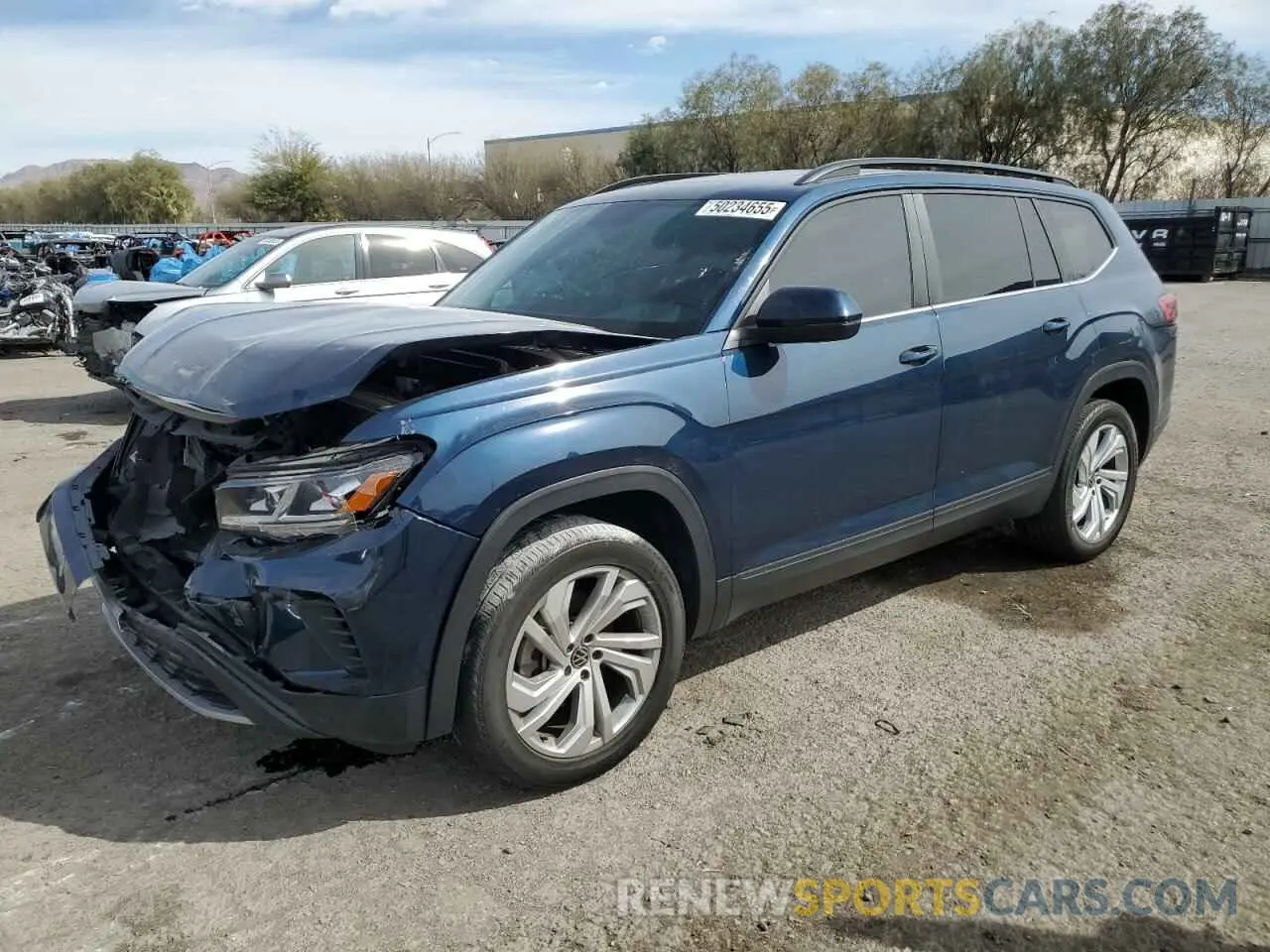 1 Photograph of a damaged car 1V2JR2CA2MC511268 VOLKSWAGEN ATLAS 2021