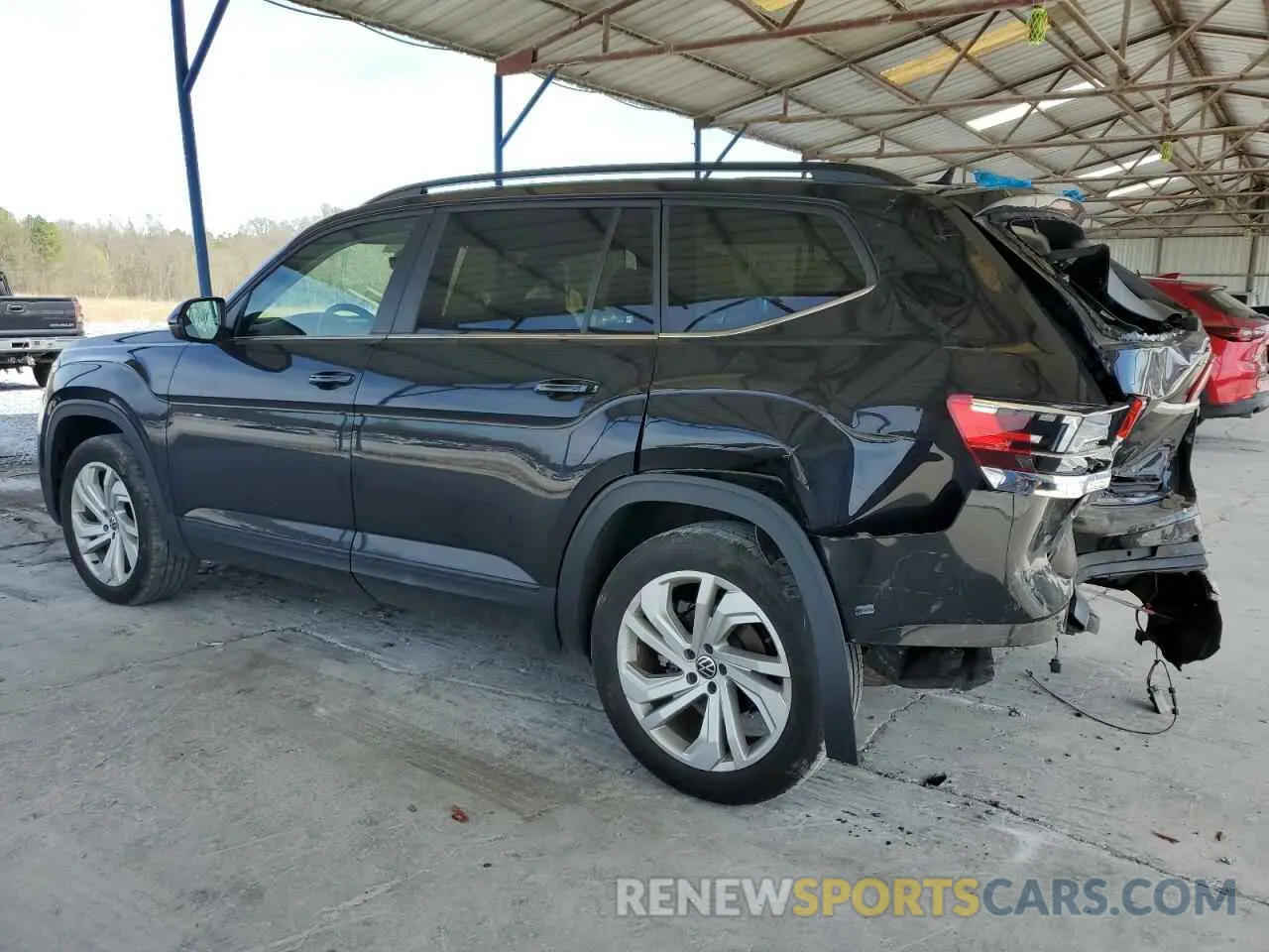 2 Photograph of a damaged car 1V2JR2CA4MC542604 VOLKSWAGEN ATLAS 2021
