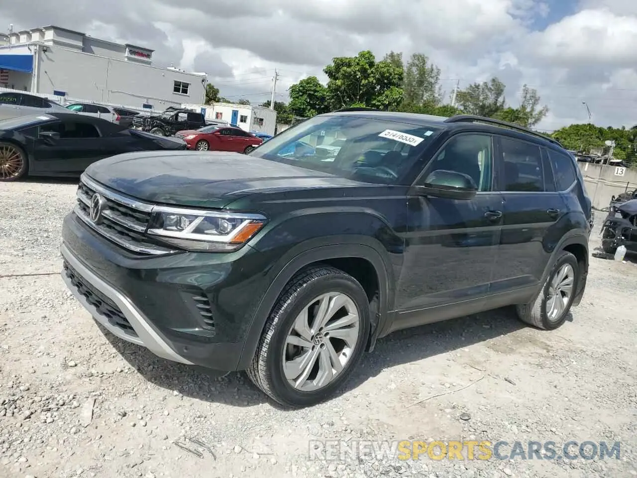 1 Photograph of a damaged car 1V2JR2CA4MC594332 VOLKSWAGEN ATLAS 2021