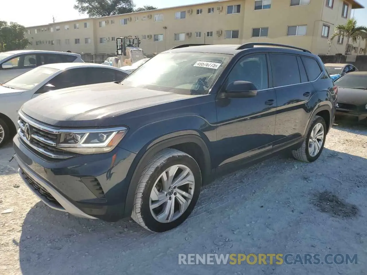 1 Photograph of a damaged car 1V2JR2CA7MC517695 VOLKSWAGEN ATLAS 2021