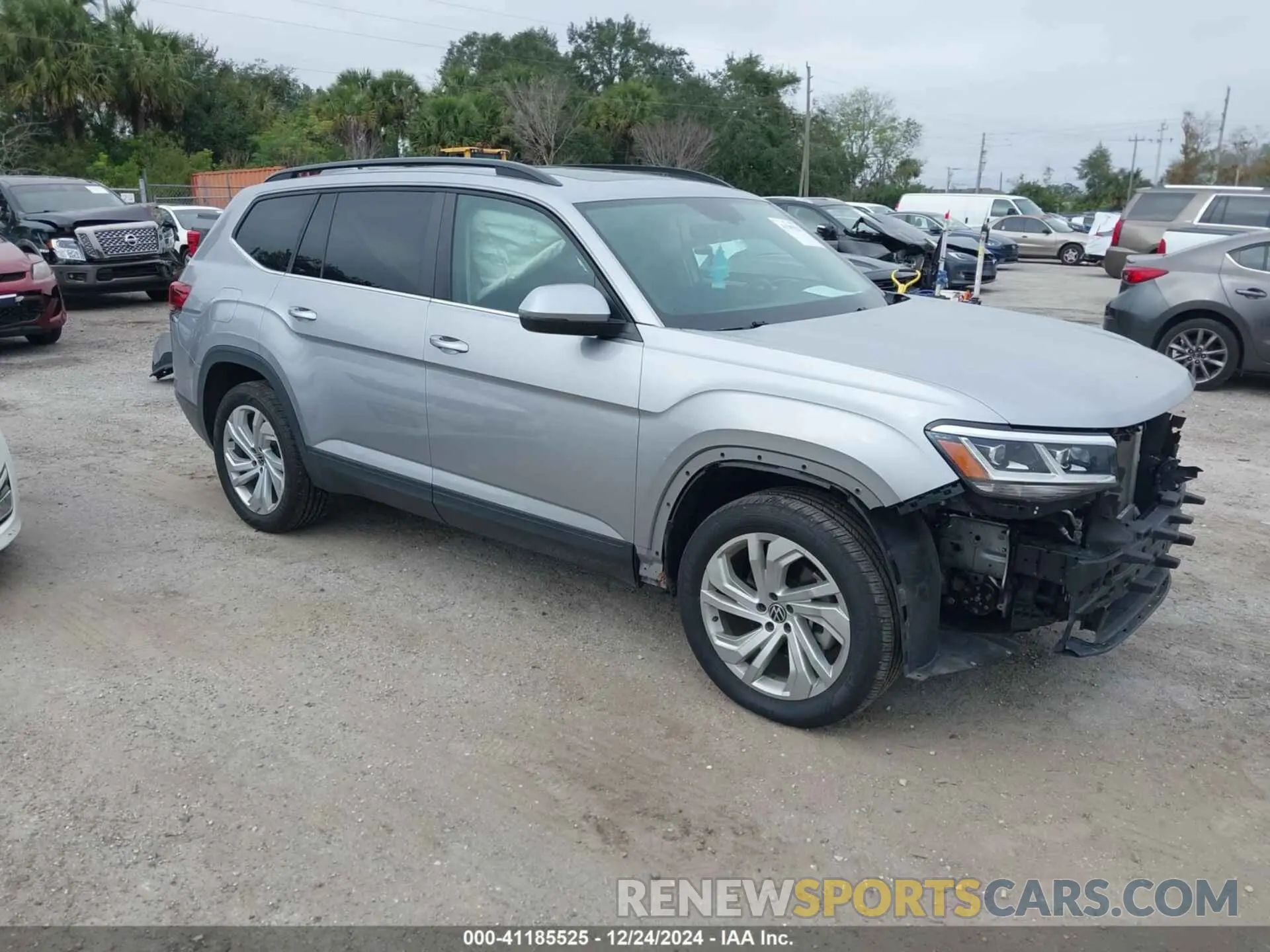1 Photograph of a damaged car 1V2JR2CA7MC556268 VOLKSWAGEN ATLAS 2021