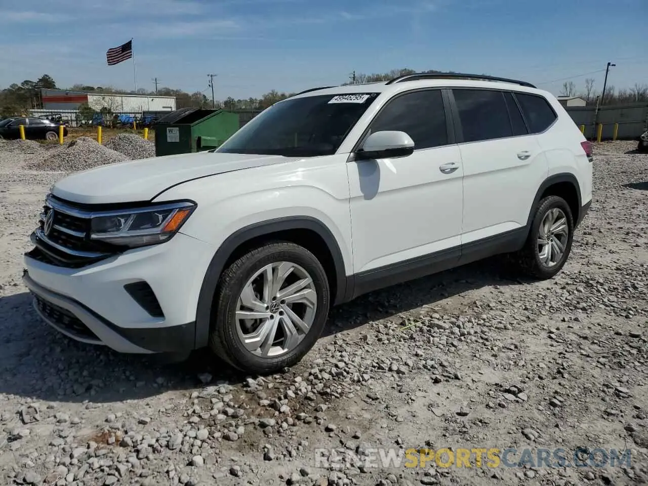 1 Photograph of a damaged car 1V2JR2CA8MC561267 VOLKSWAGEN ATLAS 2021