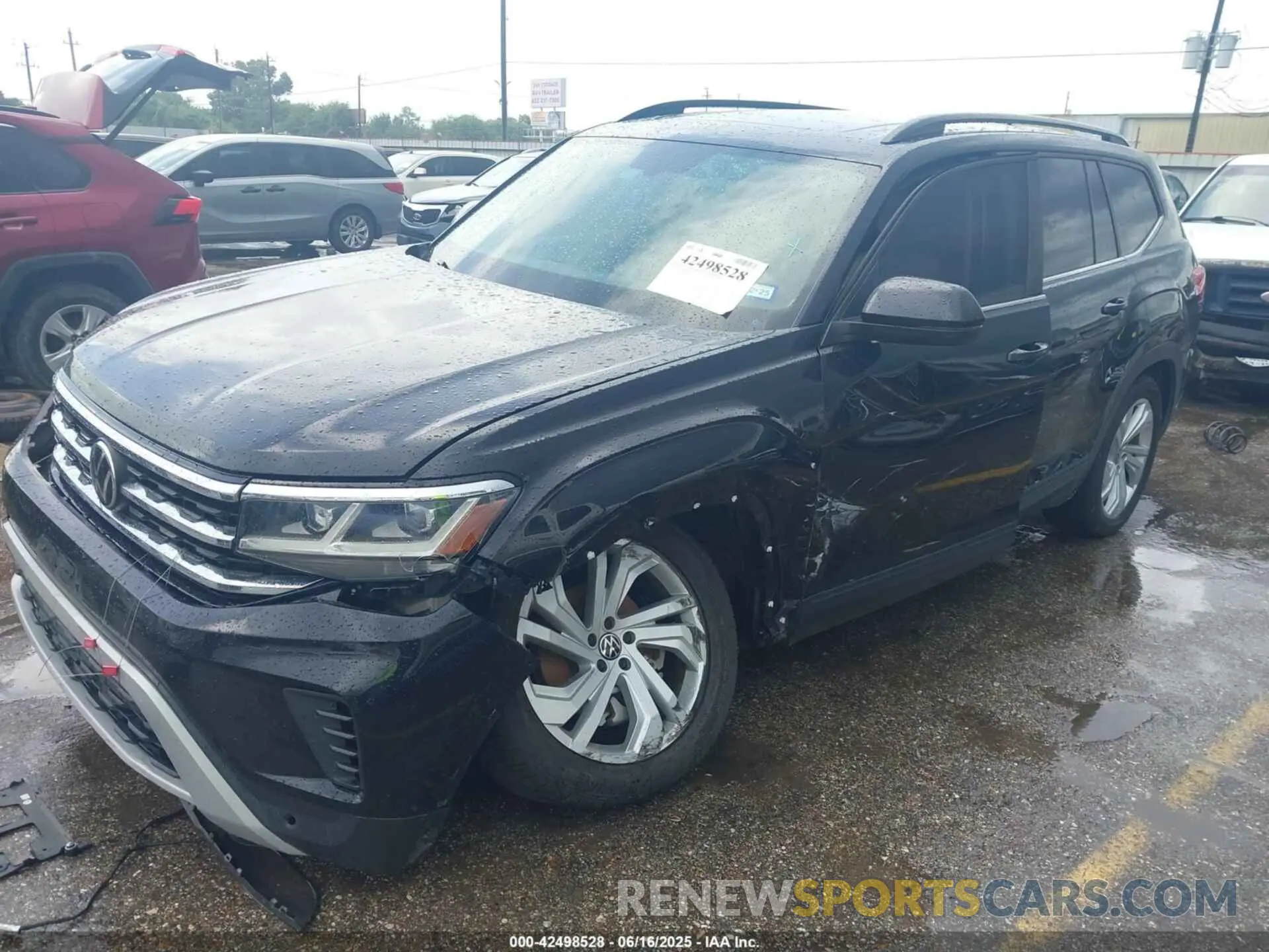 2 Photograph of a damaged car 1V2JR2CA9MC595833 VOLKSWAGEN ATLAS 2021