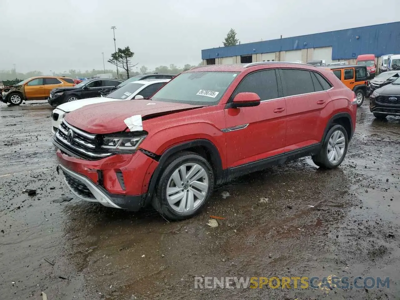 1 Photograph of a damaged car 1V2KC2CA3MC204438 VOLKSWAGEN ATLAS 2021