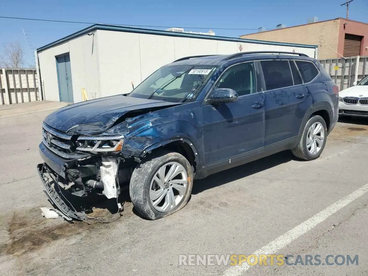 1 Photograph of a damaged car 1V2KP2CA0MC556560 VOLKSWAGEN ATLAS 2021