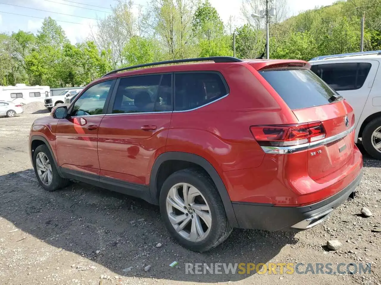 2 Photograph of a damaged car 1V2KR2CA2MC505815 VOLKSWAGEN ATLAS 2021