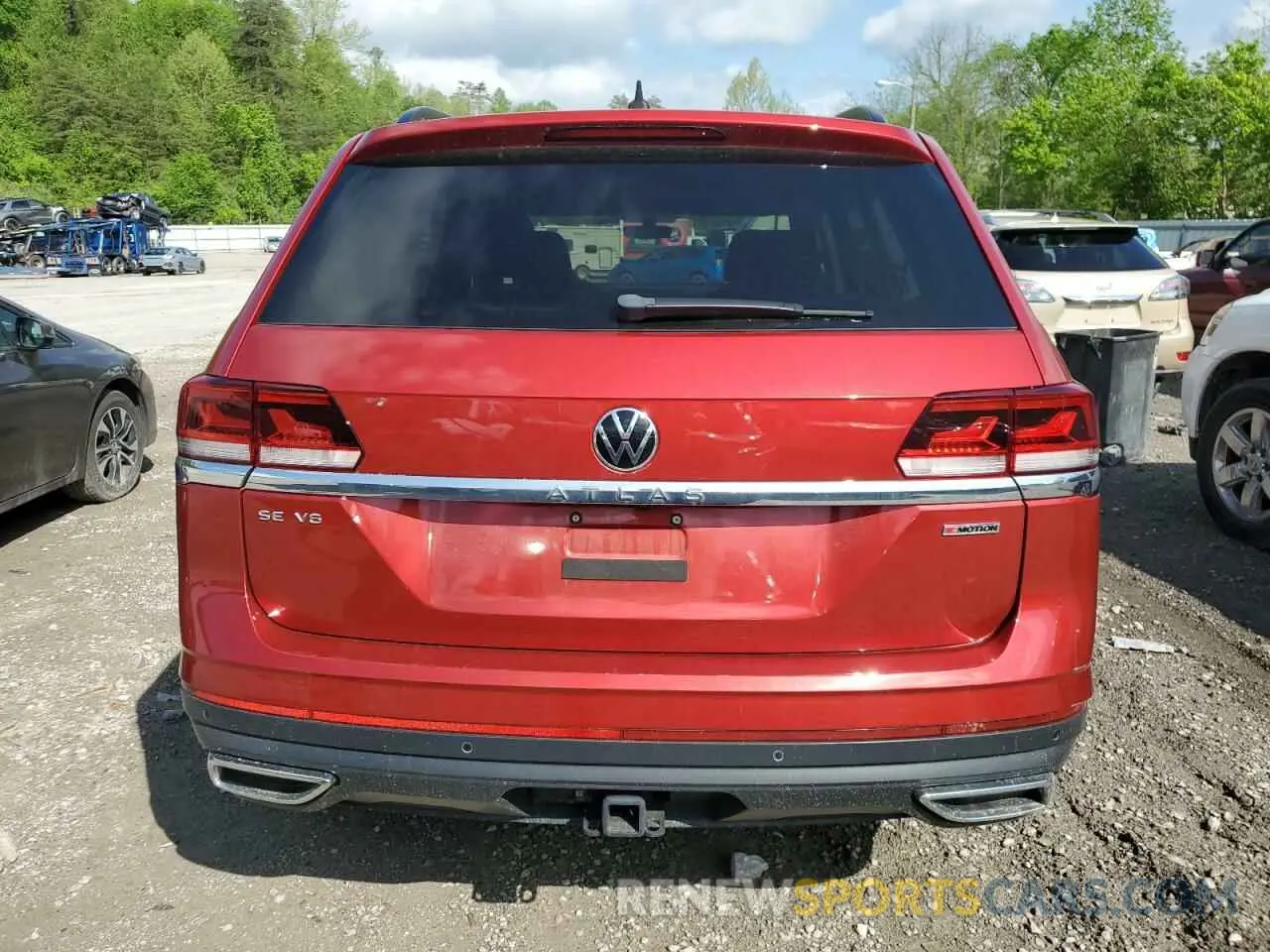 6 Photograph of a damaged car 1V2KR2CA2MC505815 VOLKSWAGEN ATLAS 2021