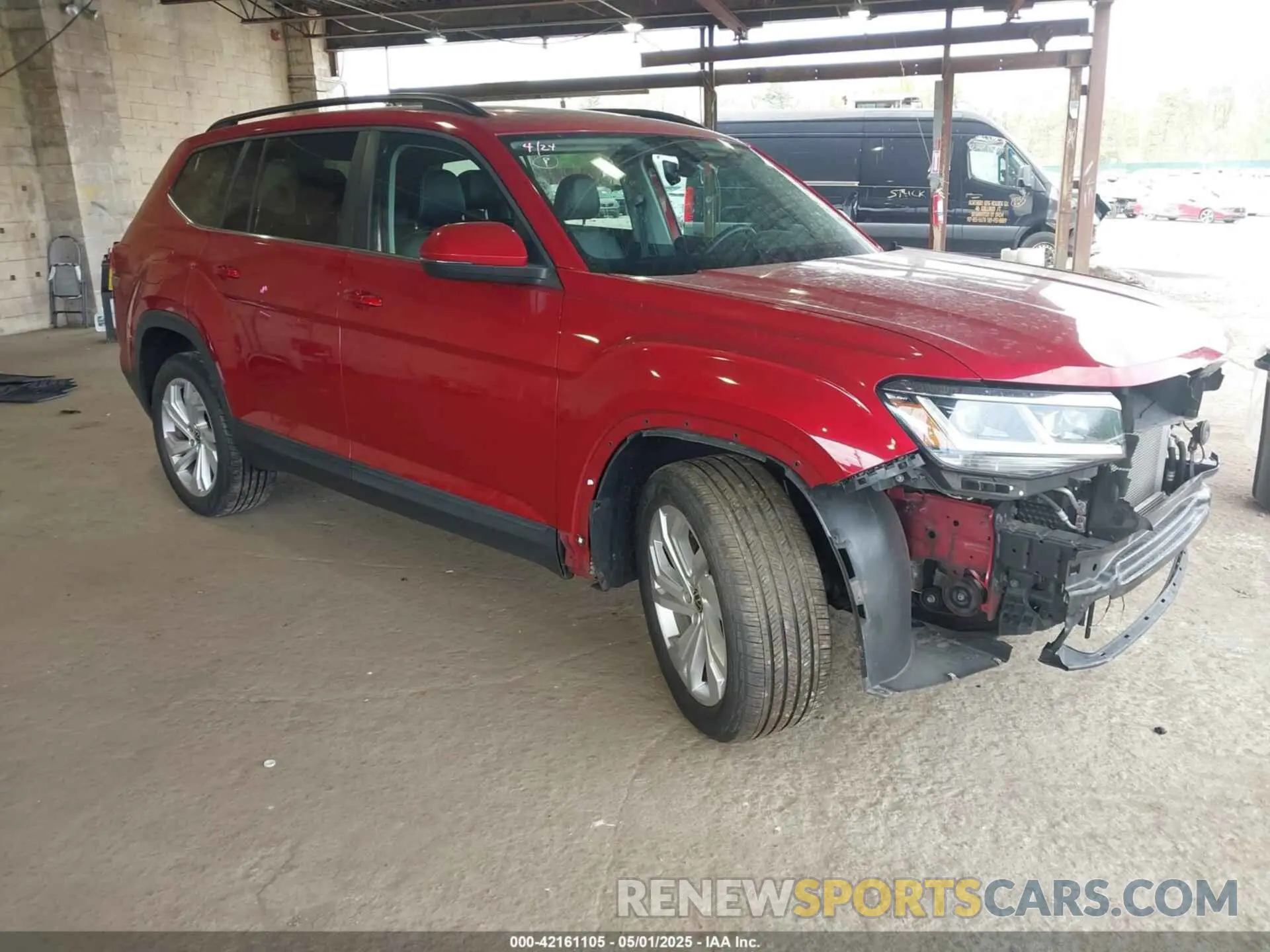 1 Photograph of a damaged car 1V2KR2CA3MC559155 VOLKSWAGEN ATLAS 2021
