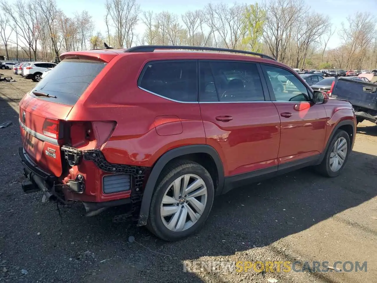 3 Photograph of a damaged car 1V2KR2CA9MC537578 VOLKSWAGEN ATLAS 2021