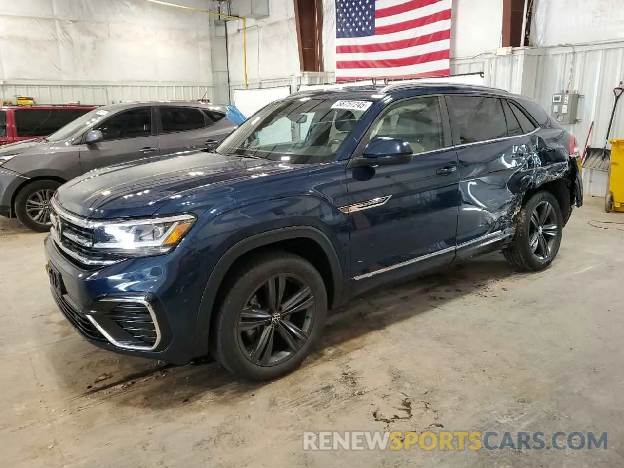 1 Photograph of a damaged car 1V2NE2CA2MC201165 VOLKSWAGEN ATLAS 2021