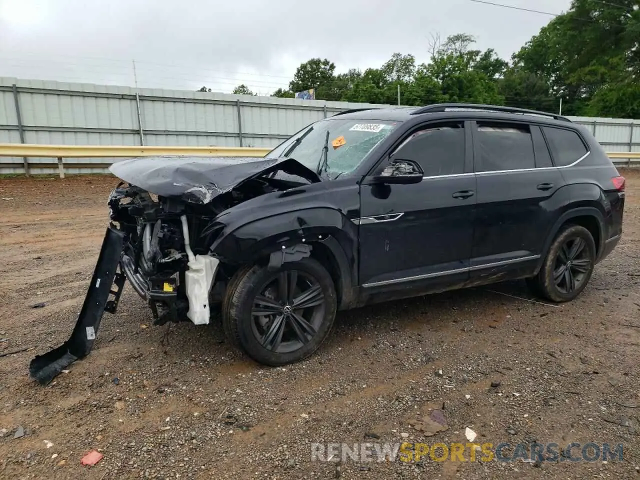 1 Photograph of a damaged car 1V2NR2CA0MC592000 VOLKSWAGEN ATLAS 2021