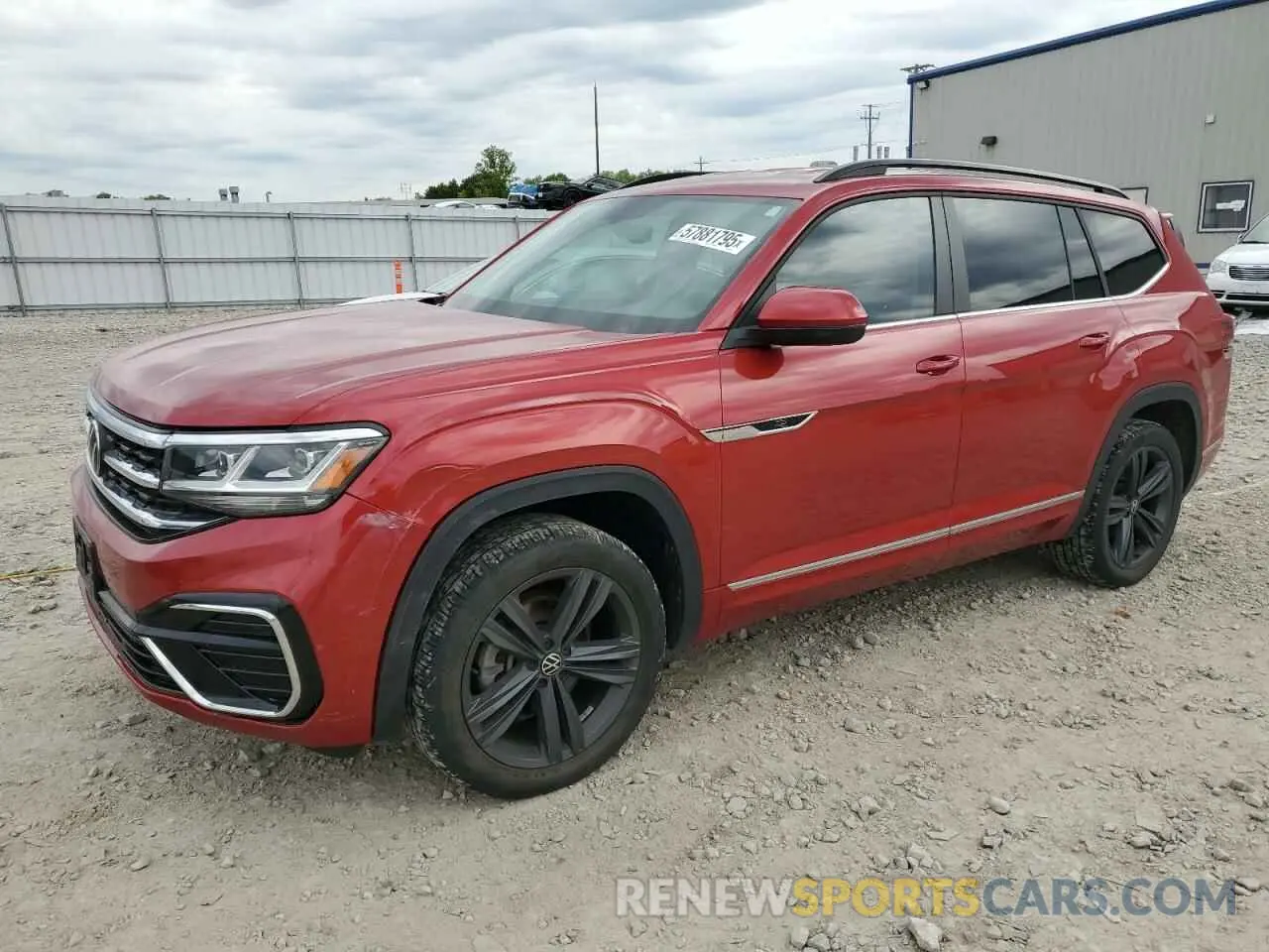 1 Photograph of a damaged car 1V2NR2CA7MC507251 VOLKSWAGEN ATLAS 2021