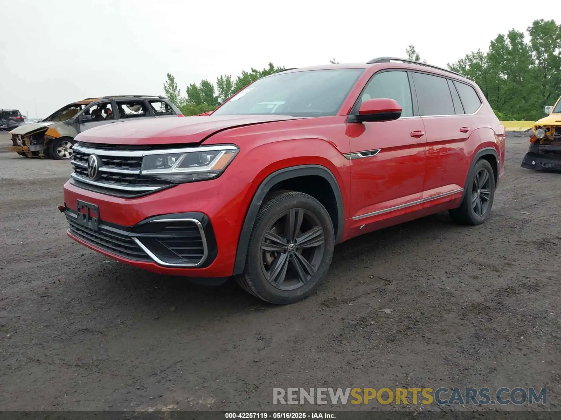 2 Photograph of a damaged car 1V2RR2CA5MC510666 VOLKSWAGEN ATLAS 2021